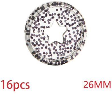 16Pcs 26Mm Plastic Ringband Planner Schroef Discs Bindmiddel Notebook Binding Discs Loose Leaf Ring Binding Gesp Kantoor levert bruin-16stk