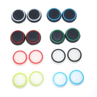16Pcs Dubbele Rocker Verbeterde Verhoogde Siliconen Rubber Analoge Stick Duimgrepen Joystick Afdekkappen Voor Playstation 4 PS4 Xbox een