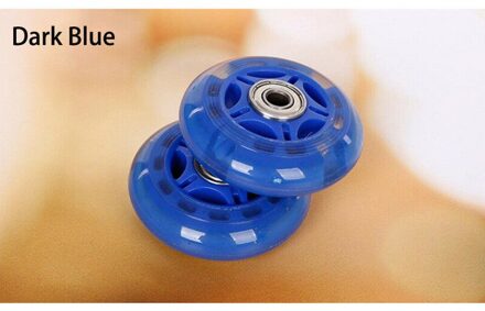 16Pcs Inline Skate Wielen Slalom Rolschaatsen Wielen 70 Mm Roller Skate Accessoires Wielen Voor Roller Skateboard Sport donker blauw