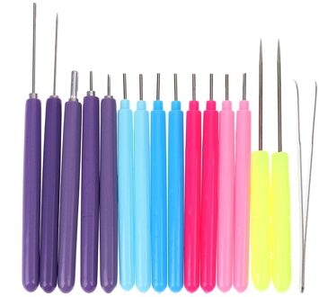 16Pcs Papier Diy Set Quilling Papier Tool Tweezer Naald Pins Ingelaste Pen Tool Kit