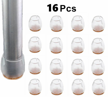 16pcs Silicone Chair Caps Table Foot Pads for Round 12-16mm Bottom Non-Slip Furniture Covers Socks Floor Protectors Foot Pad