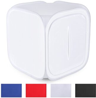 16x16 inch/40x40 cm Foto Studio Schieten Tent Light Diffusion Soft Box Kit met 4 kleuren Achtergronden voor Fotografie