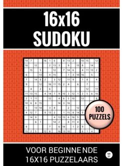16x16 Sudoku - 100 Puzzels Voor Beginnende 16x16 Puzzelaars - Nr. 37 - Sudoku Puzzelboeken