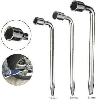 17/19/21mm L Type Car Truck Tire Wheel Lug Nut Wrench Hex Key Socket Spanner Tool Car Tyre Removal Tool Socket Spanner