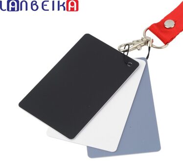 17.5X12Cm Grote 3 In1 Digital Grey Card Wit Zwart Grijs Witbalans Met Riem Voor 350d 450d 650d D90 D3100 D5100