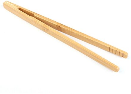 17.8Cm Bacon Kongfu Thee Houten Tweezer Salade Suiker Bamboe Thee Gebruiksvoorwerp Thee Clip Voedsel Toast Tang