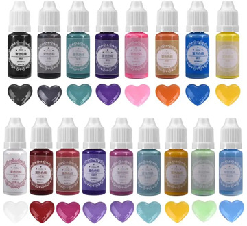17 Color 10g Liquid Solid Chroma Color Resin Pigments Dye UV Resin Epoxy Resin DIY Making Crafts Jewelry Making Accessories
