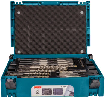 17-delige Boor- en beitelset zilverkleurig