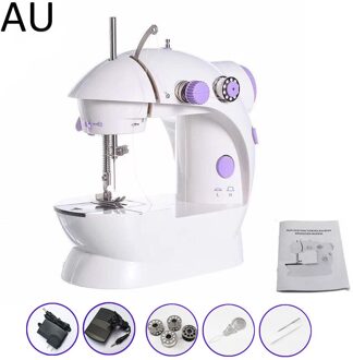 17 In 1 Mini Draagbare Huishoudelijke Naaimachine Stitch Naaien Handwerken Kleding Stoffen Elektrische Naaimachine Stitch Set AU-Sewing machine