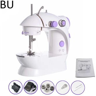 17 In 1 Mini Draagbare Huishoudelijke Naaimachine Stitch Naaien Handwerken Kleding Stoffen Elektrische Naaimachine Stitch Set BU-Sewing machine