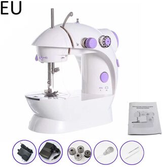 17 In 1 Mini Draagbare Huishoudelijke Naaimachine Stitch Naaien Handwerken Kleding Stoffen Elektrische Naaimachine Stitch Set EU-Sewing machine