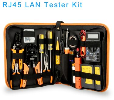 17 In 1 Reparatie Tool Kit Elektronische RJ45 RJ11 Lan Tester Networking Tester Netwerk Kabel Tracker Tang Crimp Crimper Plug klem