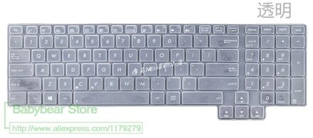 17 Inch Laptop Siliconen Toetsenbord Protector Skin Voor Asus G750 Serie G750JX G750JZ G750JY G750JM G750JS G750JW G750JH G751 doorzichtig