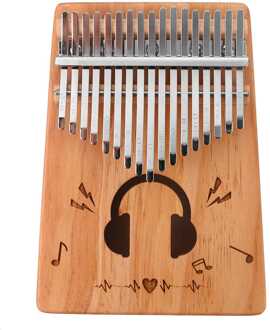 17 Key Kalimba Draagbare Duim Vinger Piano Mahonie Muziekinstrumenten Voor Kind Beginner Kalimba Kit Machine Thuis Speelgoed Music