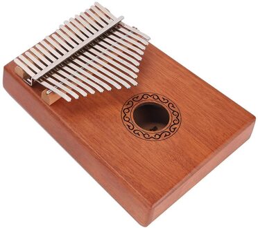 17 Key Kalimba Duim Piano Houten Mahonie Vinger Body Muziekinstrument Speelgoed Kit Kalimba Piano Creatieve Muziekdoos