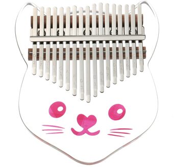 17-Key Transparante Kalimba Acryl Duim Piano Kalimba Vinger Piano Met Zak Muzieknoot Stickers Tuning Hamer Finger Guards type 2