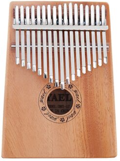17 Sleutel Effen Mahonie Duim Piano Mbira Natuurlijke Mini Toetsenbord Instrument Met 7 Pcs Accessoires