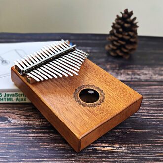 17 Toetsen Bull Kalimba Duim Piano Mahonie Body Muziekinstrument Beste En Prijs kroon of Water