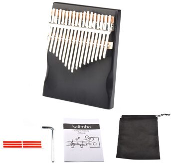 17 Toetsen Grenen Hout Duim Vinger Piano Kalimba Muziekinstrument Afrikaanse Sanza Mbira Met Tuning Tool Sticker Voor Beginner Kids A reeks