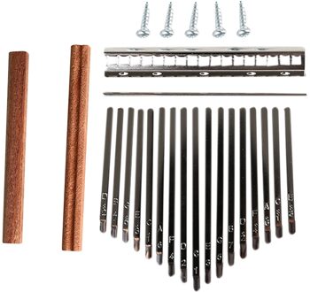 17 Toetsen Kalimba Diy Toetsen + Bridge + Tuning Hamer Kit Thumb Piano Accessoires Kalimba Bruggen Muziekinstrument