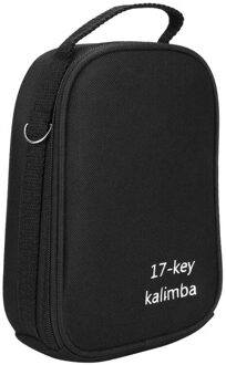 17 Toetsen Kalimba Doos Draagbare Duim Piano Luidspreker Pickup Opbergtas Handtas Case