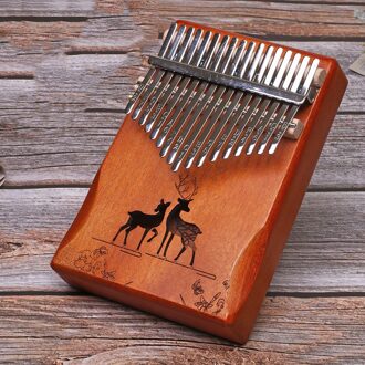 17 Toetsen Kalimba Duim Piano Draagbare Vinger Flexibele Piano Afrikaanse Kalimba Met Accessoires Gemaakt Door Single Board Hoge Couple Dear Retro