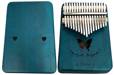 17 Toetsen Kalimba Duim Piano Hout Mahonie Body Muziekinstrumenten Met Leren Boek Tuning Hamer Kalimba Piano type 1