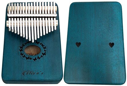 17 Toetsen Kalimba Duim Piano Hout Mahonie Body Muziekinstrumenten Met Leren Boek Tuning Hamer Kalimba Piano type 4
