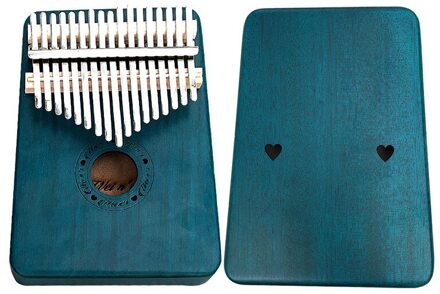 17 Toetsen Kalimba Duim Piano Hout Mahonie Body Muziekinstrumenten Met Leren Boek Tuning Hamer Kalimba Piano type 5