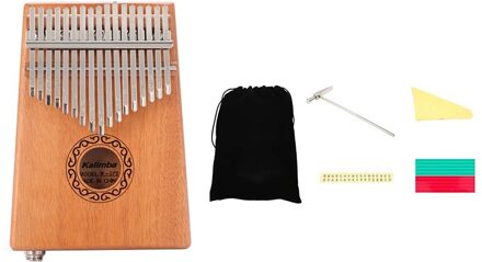17 Toetsen Kalimba Eq Duim Vinger Piano Mahonie Muziekinstrumenten Kit Kind Beginners Draagbare Vinger Piano