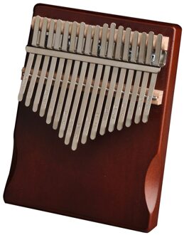 17 Toetsen Kalimba Hout Mahonie Duim Piano Muziekinstrument Met Tuning Hamer Doek Sticker Zak 02