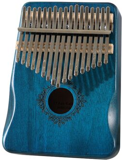 17 Toetsen Kalimba Mahonie Houten Herten Patroon Duim Vinger Piano Percussie Muziekinstrument Afrikaanse Sanza Mbira Voor Beginner