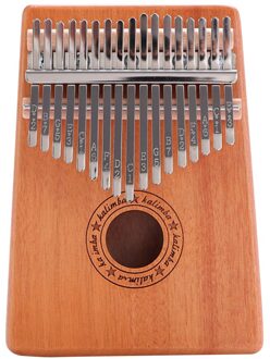 17 Toetsen Kalimba Mahonie Houten Herten Patroon Duim Vinger Piano Percussie Muziekinstrument Afrikaanse Sanza Mbira Voor Beginner