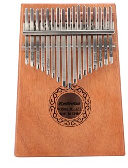 17 Toetsen Kalimba Mahonie Houten Herten Patroon Duim Vinger Piano Percussie Muziekinstrument Afrikaanse Sanza Mbira Voor Beginner