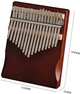 17 Toetsen Kalimba Muziekinstrument Grenen Hout Duim Vinger Piano Afrikaanse Sanza Mbira Met Tuning Tool Sticker Voor Beginner Kids kleur B