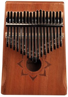 17 Toetsen Kalimba Muziekinstrument Hout Mahonie Duim Vinger Piano Afrikaanse Sanza Mbira Met Tuning Tool Opbergtas Voor geel