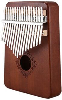 17 Toetsen Kalimba Piano Mahonie Muziekinstrument diep wood