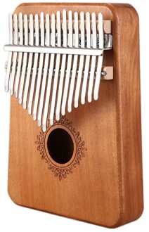 17 Toetsen Kalimba Piano Mahonie Muziekinstrument