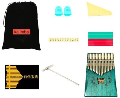 17 Toetsen Thumb Piano Omvatten Tuning Hamer En Studie Instructie M5TC