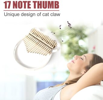 17 Toetsen Transparante Kalimba Acryl Duim Vinger Piano Kat Beer Vorm Vinger Percussie Instrument Voor Beginner Kids