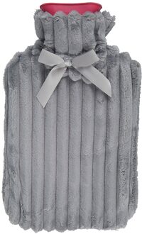 1700Ml Warm Water Fles Met Zachte Pluche Warm Te Houden In Winter Draagbare Herbruikbare Bescherming Die Wasbaar En Lek-Proof Donkergrijs