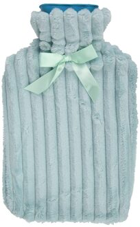 1700Ml Warm Water Fles Met Zachte Pluche Warm Te Houden In Winter Draagbare Herbruikbare Bescherming Die Wasbaar En Lek-Proof lucht blauw