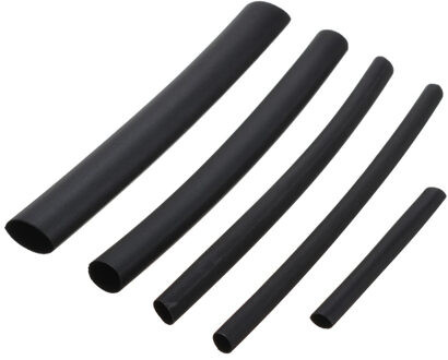 170pcs Zwarte Krimpkous Elektrische Wrap Draad Kabelhuls Cover Buis Draad Kabel Geïsoleerde Sleeving Tubing Set