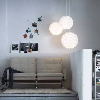 172 M- design hanglamp, handgevouwen wit