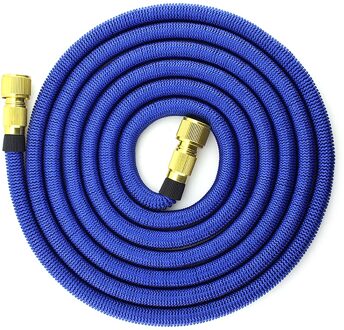 17FT-75FT Uitbreidbaar Watering Slang Outdoor Tuin Watering Slang Wasstraat Telescopische Magic Tuinslang Капельный Полив Набор 25FT / blauw