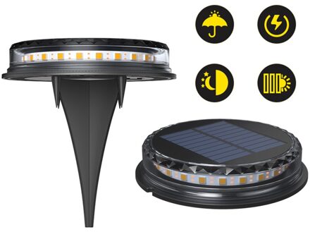 17LED Solar Path Lights Solar Power Begraven Licht Ground Lamp Outdoor Path Way Tuin Decking Underground Lampen Waterdicht 4stk