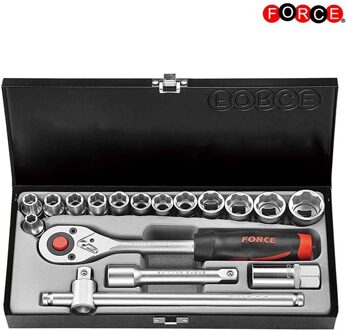 17pc 1/2" Surface drive socket set (SAE) 4173S