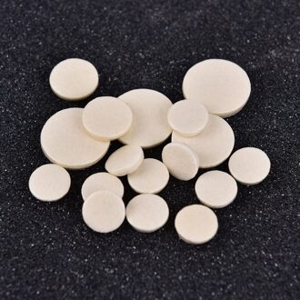 17Pcs Klarinet Leren Pad Key Pads Witte Muzikale Houtblazers Wind Muziek Instrument Vervanging 17.2Mm 15.3Mm 11.8Mm 10Mm Wit licht grijs
