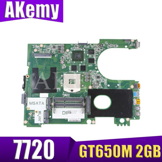 17R N7720 For DELL 5720 7720 motherboard CN-072P0M 072P0M motherboard DA0R09MB6H1 DA0R09MB6H3 2D GT650M 2GB work 100%