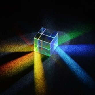 18*18*18Mm Optische Prisma Optische Glazen Kubus Prisma Kleurrijke Regenboog Combinatie Prism Fysieke Optische prisma